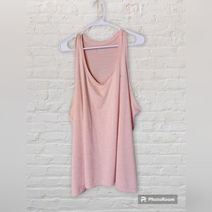 Women's Pink Under Armour Plus Size Heat Gear Workout Tank Top Size 3X